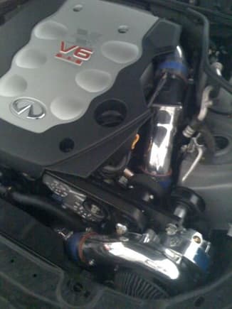 The V2, awaiting it's sinister brother transplant, the V3 Vortech self-contained Super Charger