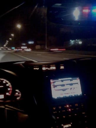 My first speeding ticket in the G35. Clocked in doin 109 on the 55. Took a quick pic on the iPhone. Got court in May lol