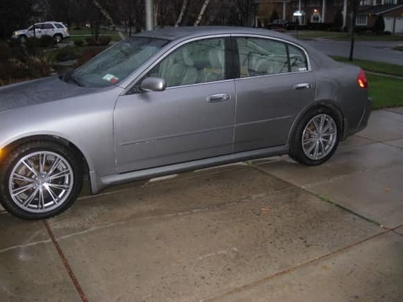 Winter Tires on BC Coils at pretty much max. height.