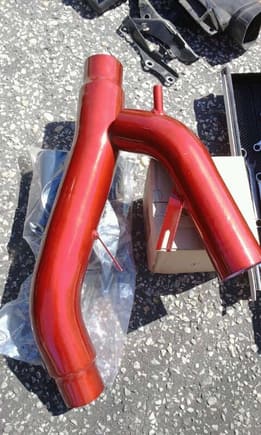 JDM red cold air intake. First mod done so far...