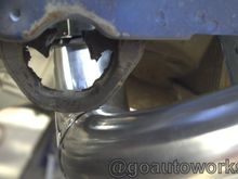 clearing the shell of a torque mount that needs to be removed