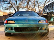 Black grill, H Installed, mirrors on