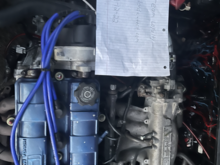 Old pic when I didjr do timing belt but it’s on and running. Now 