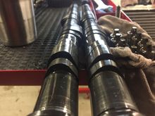 new cams on left, old GS-R cams on right