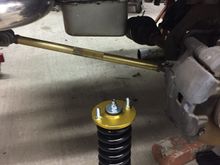 new coilovers to get rid of the old, non-adjustable suspension