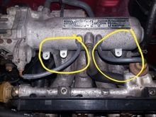 Missing parts for the areas circled 