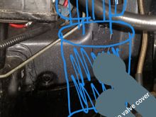 i am by no means an artist but maybe some of you will understand this lol.. so yeah just the two AN 10 hoses to valve cover. all block vents will be plugged and the stock valve cover vent going to the intake arm will be plugged. the ONLY vents on the engine will be thru the valve cover with the two an 10 ports. going to the catch can. DOES THIS SET UP MAKE SENSE? WILL THIS BE OKAY FOR THE ENGINE??  ive also read the engine runs better when the crank case is under vacuum not just vented...