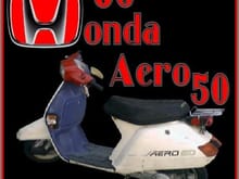 Red White & Blue Honda NB50 Aero