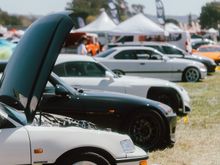 Nice shot of the crx with the fresh Wilwoods at a local show a couple weekends ago 