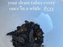 Today did work on the crx. Finally cleaned out the drain tubes for the sunroof. Pretty sure they’ve never been done before. 