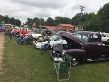 At a local car show... I’ve got the only import! 😂