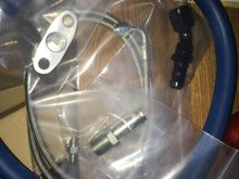 Oil feed and oil drain