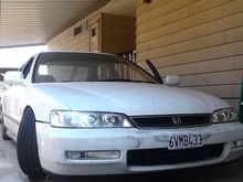 1997 Accord LX
w/ Catback Exhaust & ebay coil-overs lol (getting legit ones)
My first project car. 
Dropping a JDM f23a in her :)

Future Mods: JDM Black Housing Headlights and corners
                      Megan Racing Headers
                      AEM Cold-Air Intake
                      Yellow fog lights
& some Mugen Lips