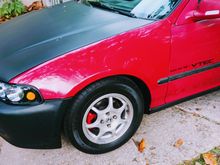 Cleaned up wheels, painted calipers and new inner fenders.