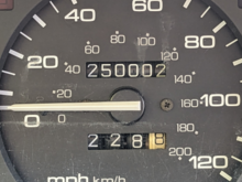 Quarter of a million miles!