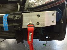 Close-up view of tow point solution