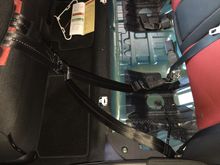 Another look at the belts mounted but not pulled right yet