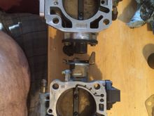 Side by side H22a and H23AV Throttle Bodys