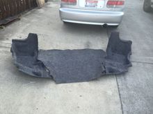 Pressure washed the trunk Carpet.