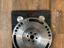 Supposed to say a 8lb flywheel. Two scales both say 11.2lbs. I may have to order a 6.8lb aluminum flywheel for the car instead. 