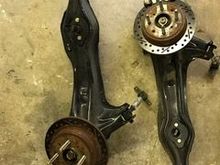 rear disc brake trailing arms with pic spherical bearing and abs compatible 575.00