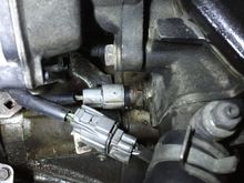 I don't know what that is, but it looks like there's oil coming out of it, and pooling under it. It's the round plug under the O2 sensor plug.