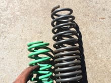 New springs compared to old