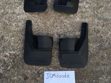 Either 1986 Civic or Accord Sedan mudflaps. I lost the picture that referenced which car these came from. Still searching my old phone/photos for any clue. 
Make offer!