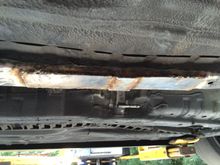 Tab welded to the plate, plate welded to the frame