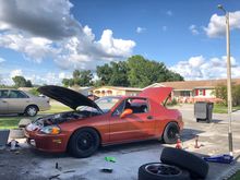 Adjusted the coilovers and lowered it