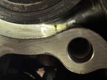 Chip in block down in where the coolant flows. How did it happen what to do?