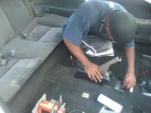 taking all the stuff out