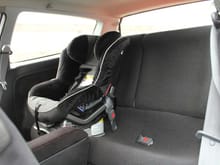 Another rear interior shot w/my daughter's car seat installed.