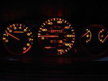 EDM Cluster with amber bulbs