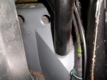 Lower rear mounts for roll bar.