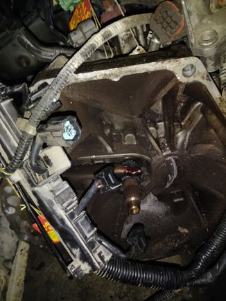 You can see where something grinded against the metal in a circular motion. But I only found a few metal shavings. Nothing else was in there or fell out.