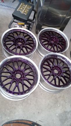 Painted candy purple