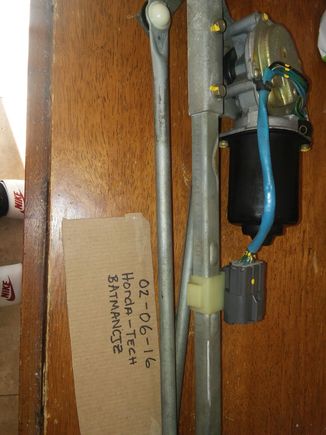 Wiper motor with linkage $30