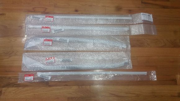 New oem Windshield moldings and roof moldings for whenever i paint the car.