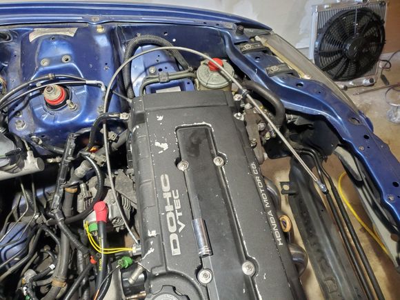 Plenty of slack for connecting to turbo.