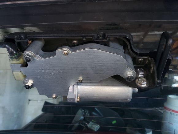 Added some random stainless hardware, mounted the powder coated latch back to the rear hatch.