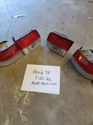 OEM 99 Civic coupe taillights.  Absolutely no damage to them. Include bulb harness for each housing. 