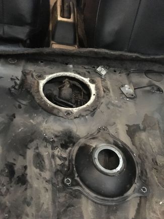 Pulled out the interior bits to get at the sending unit, remove the cover and disconnect the wires.