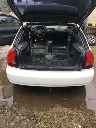 Seats out so can clean inside 