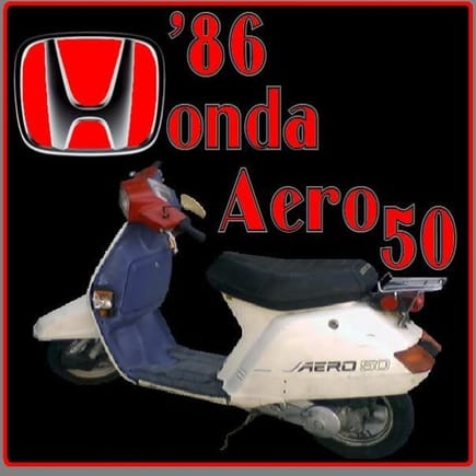 Red White & Blue Honda NB50 Aero