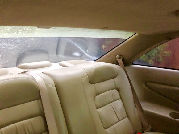 Back Seats not bad for a 20 year old car