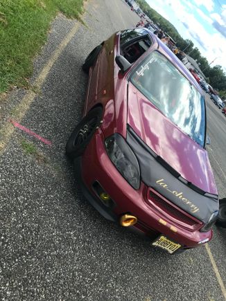 This is her at the track 