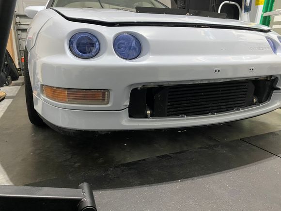 Not sure if you can make out here, but i have two abs pieces directing air towards the condenser/radiator. 