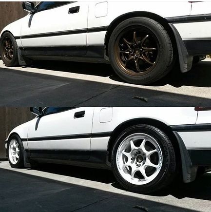 I recently bought new wheels now it is on wedsports with 205/50 nitto nt05