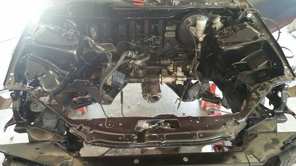 With lots of power washing and a bit of black paint came out looking pretty good btw all work was performed by wicked c wick performance out of amarillo tx owned by steven